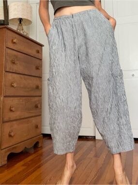 Porto - lot of Japanese seersucker lantern Pants with size pocket size 3
